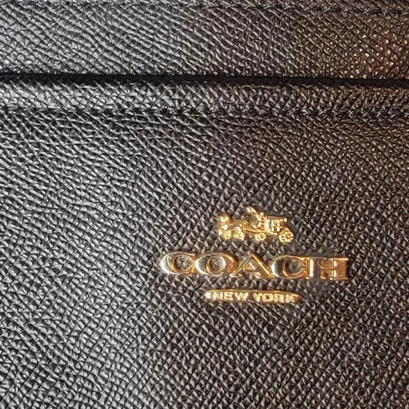 AUTHENTIC 2016 black leather Coach Baby bag. Has shoulder strap and handles. - Picture 2 of 16